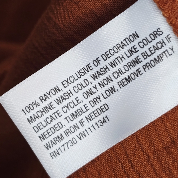 Knox Rose Boho Terracotta Blouse - Picture 7 of 7